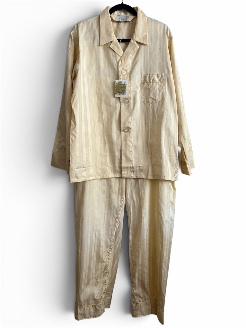 VTG Diplomat by Tooke Men's Striped Pajama Set 2-Ply English Broadcloth NWT L-XL